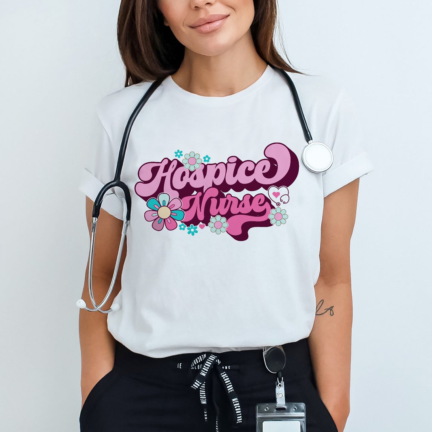 Hospice Nurse T-Shirt - Gift Tees For Hospice Nurse - White- Up To 5XL