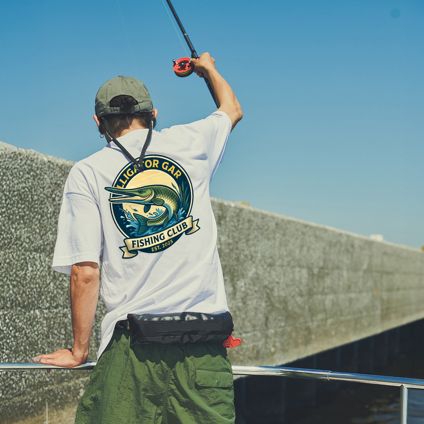 Alligator Gar Fishing Club Est. 2025 Shirt – Gar Fishing Tee – Fisherman Gift Idea – White – Up To 5XL