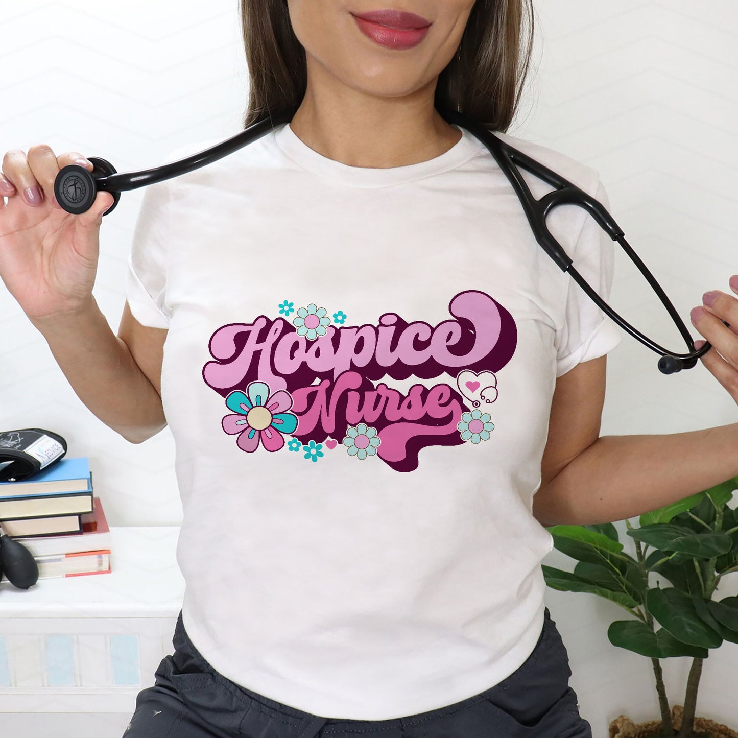 Hospice Nurse T-Shirt - Gift Tees For Hospice Nurse - White- Up To 5XL
