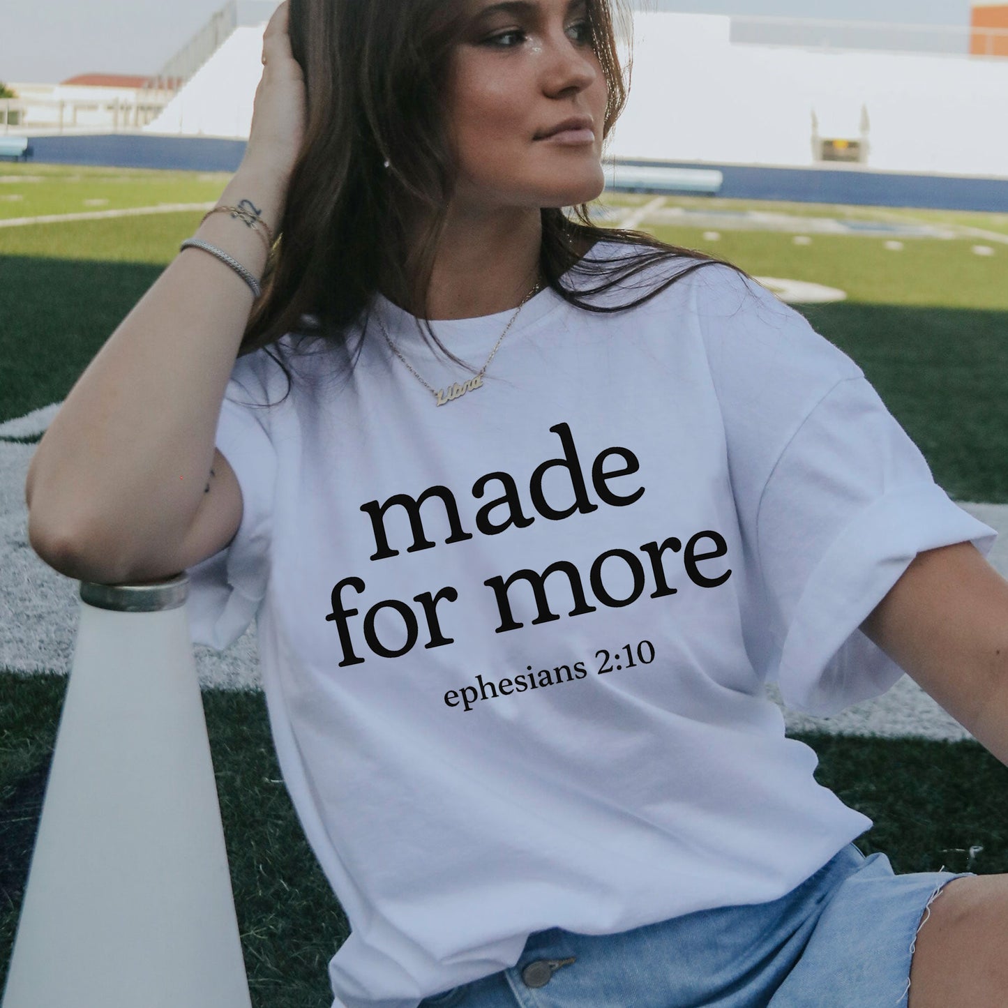 Made for More T-Shirt – Ephesians 2:10 T-Shirt - Funny Jesus Shirt For Christians- White- Up To 5XL