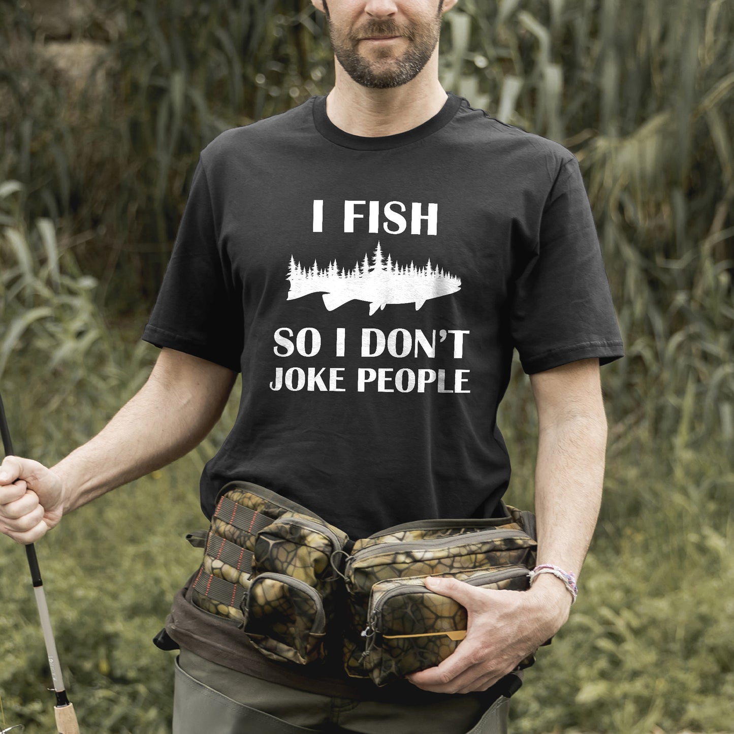 Funny Fishing Tee – I Fish So I Don’t Choke People Shirt – Fisherman Gift Idea – Black – Up To 5XL