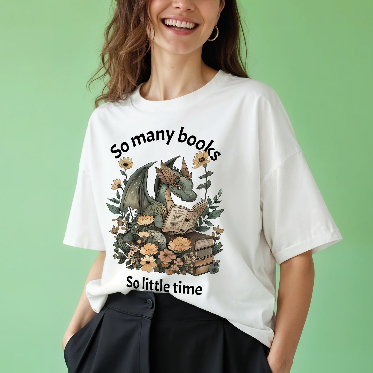 Reading Lover Shirt – So Many Books So Little Time Tee – Funny Bookworm Gift – White – Up To 5XL