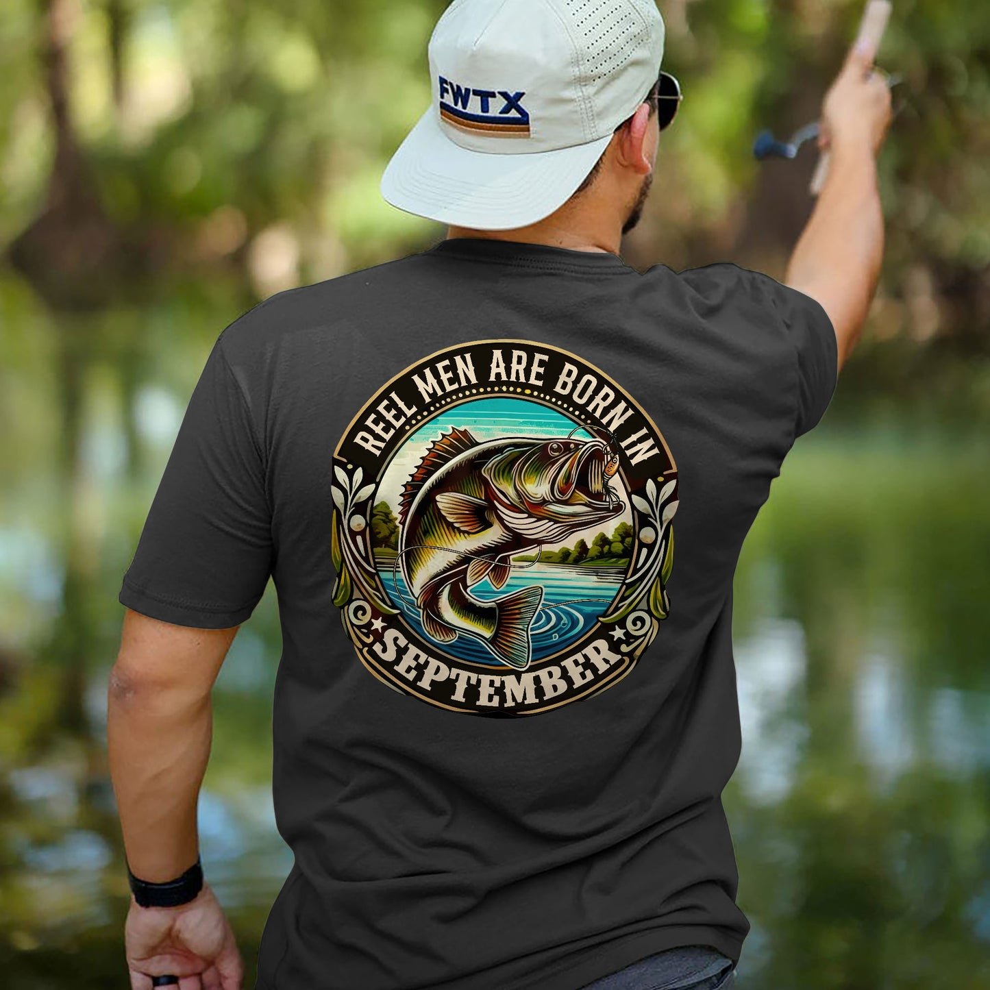 Fishing Birthday Gift Tee for Fisherman - Reel Men Are Born In September Shirt – Up To 5XL