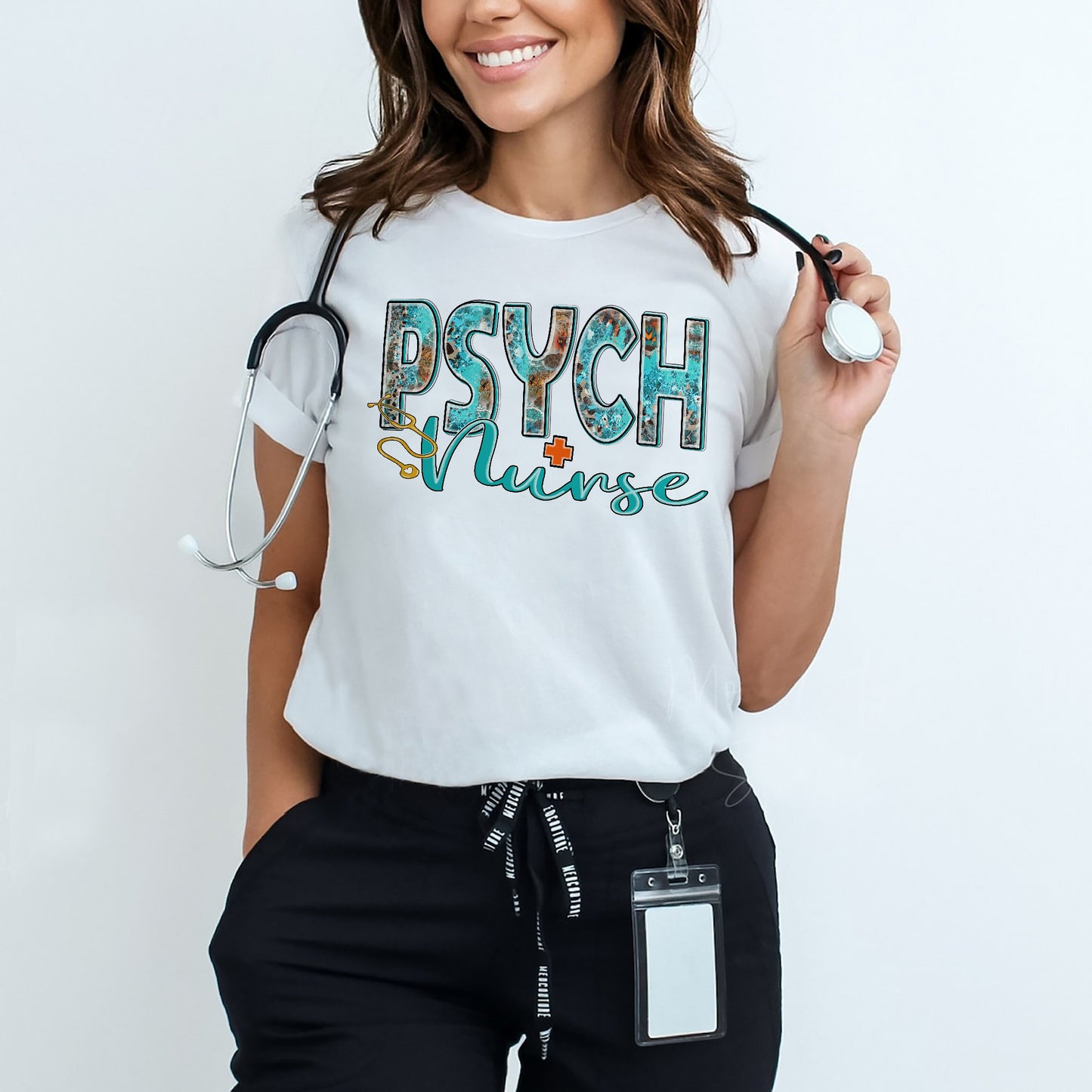 Psych Nurse Shirt – Mental Health Nurse Tee – Cute RN Gift for Psychiatric Nurses - White - Up To 5XL
