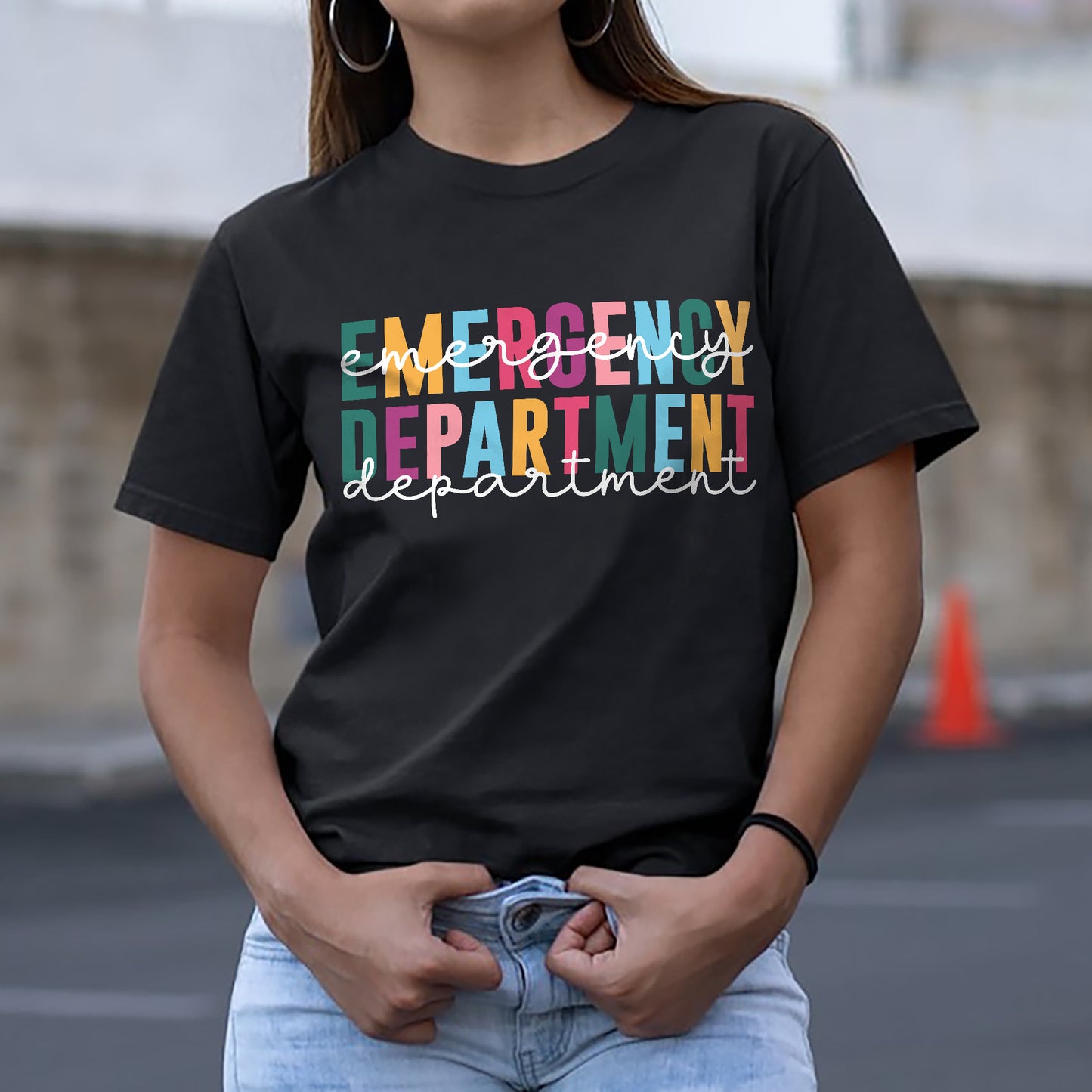 Emergency Department T-Shirt - Funny Tees For ER Nurse - Black - Up To 5XL