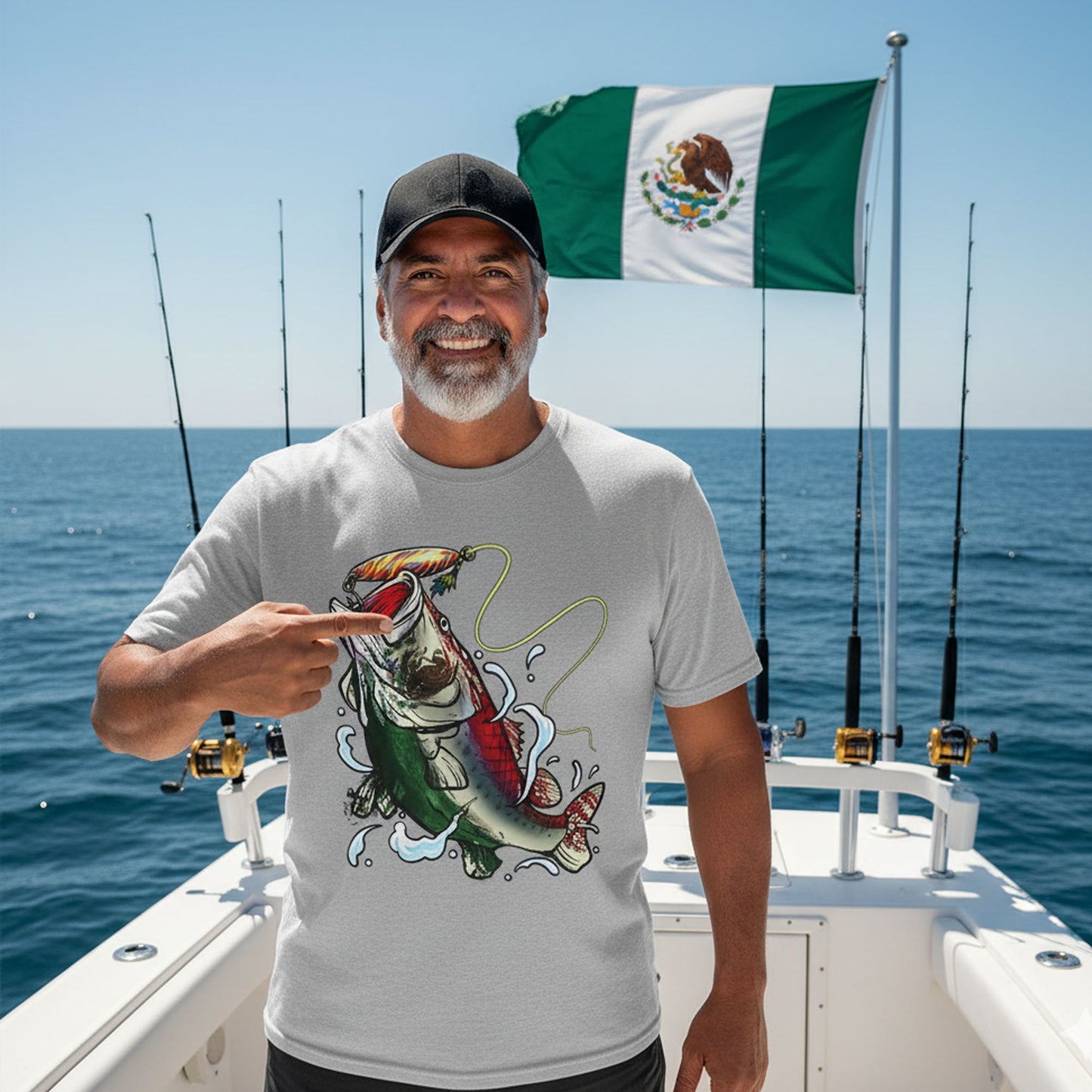 Mexican Fisherman T-Shirt – Proud to Fish, Proud to Be Mexican