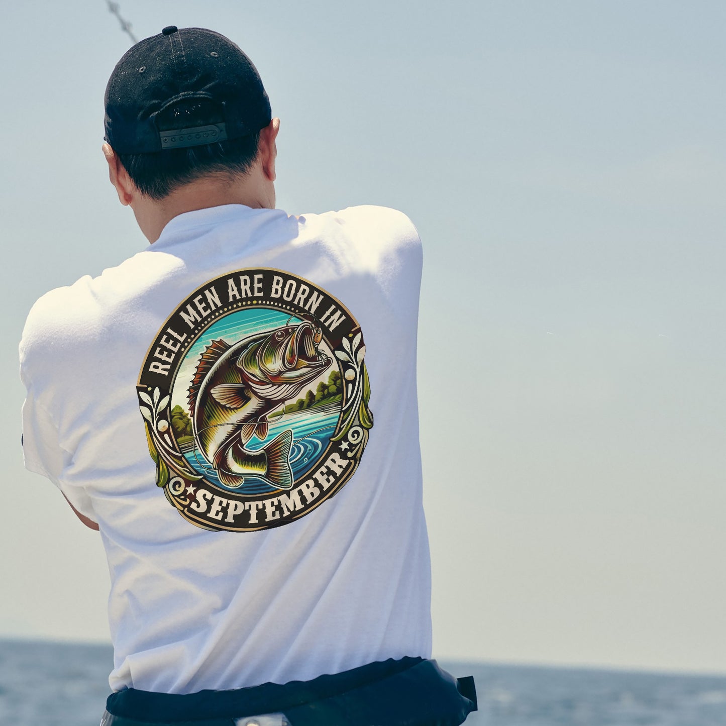 Fishing Birthday Gift Tee for Fisherman - Reel Men Are Born In September Shirt – Up To 5XL