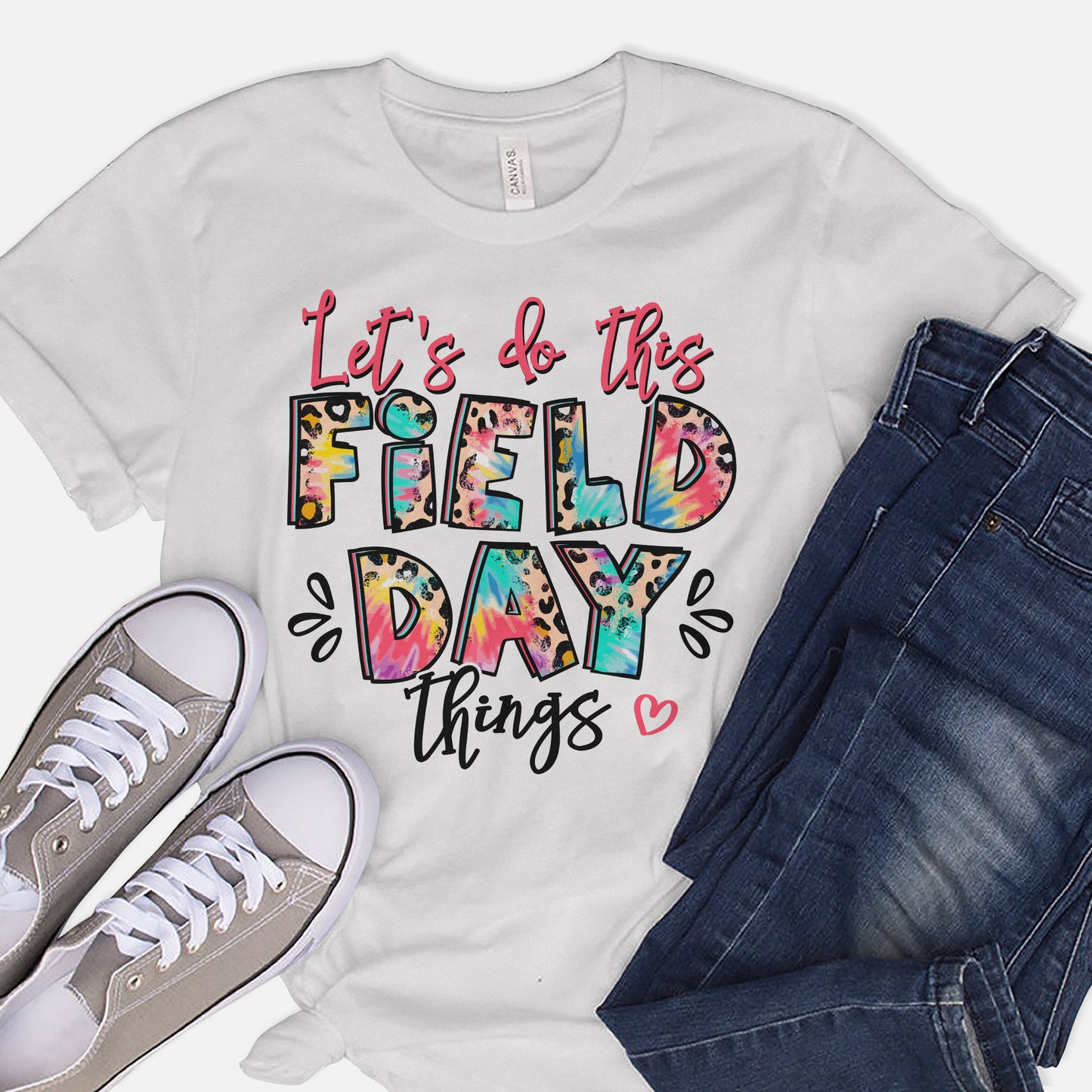 Let’s Do This Field Day Things T-Shirt   -  Funny Shirt For Teacher - White- Up To 5XL