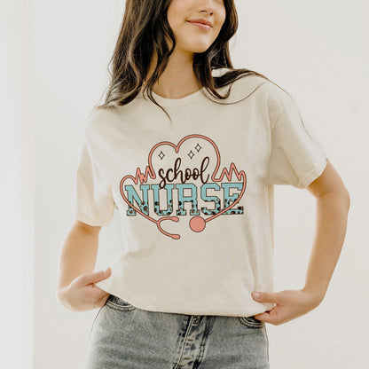 Funny Shirt For Nurse - CNA School Nurse Tee - Natural- Up To 5XL