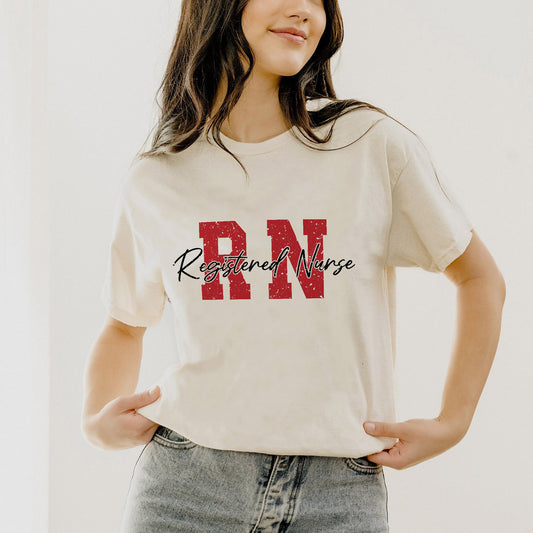 Registered Nurse Shirt – Nursing Student Graduation Shirt - Natural - Up To 5XL