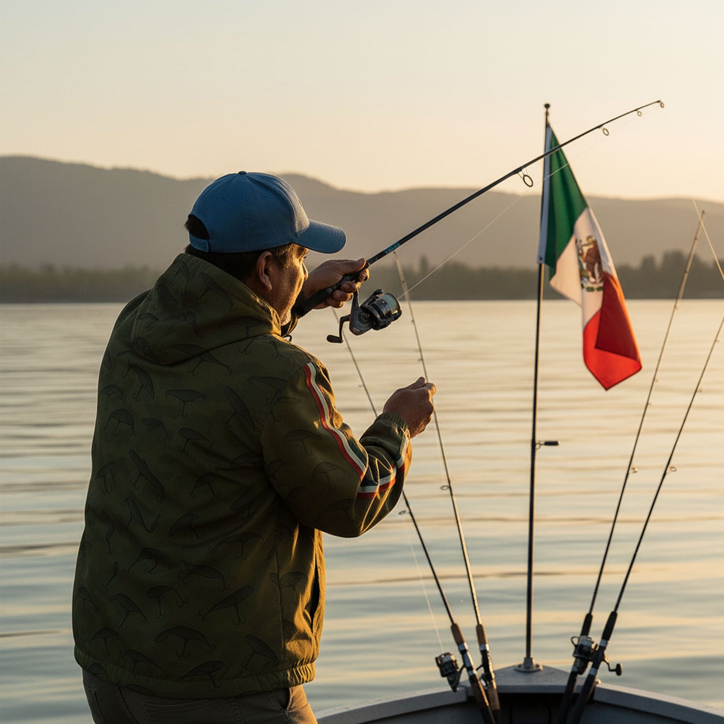 Pescadores Mexican Fisherman Windbreaker Jacket – Camo Fishing Pride