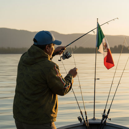 Pescadores Mexican Fisherman Windbreaker Jacket – Camo Fishing Pride