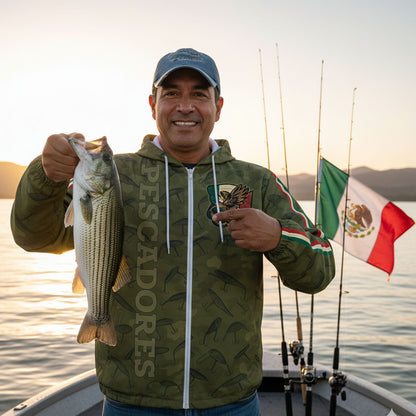 Pescadores Mexican Fisherman Windbreaker Jacket – Camo Fishing Pride