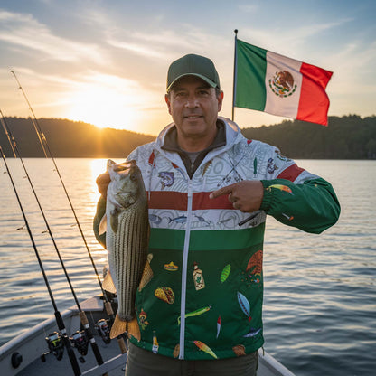 Mexican Fishing Windbreaker Jacket – Fiesta Camo Angler Style