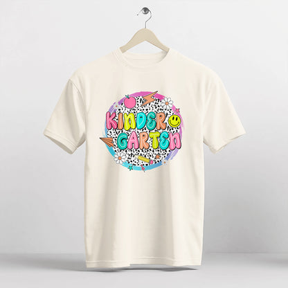 Kindergarten Shirt – Back To School Tee for Teacher – Natural – Up To 5XL
