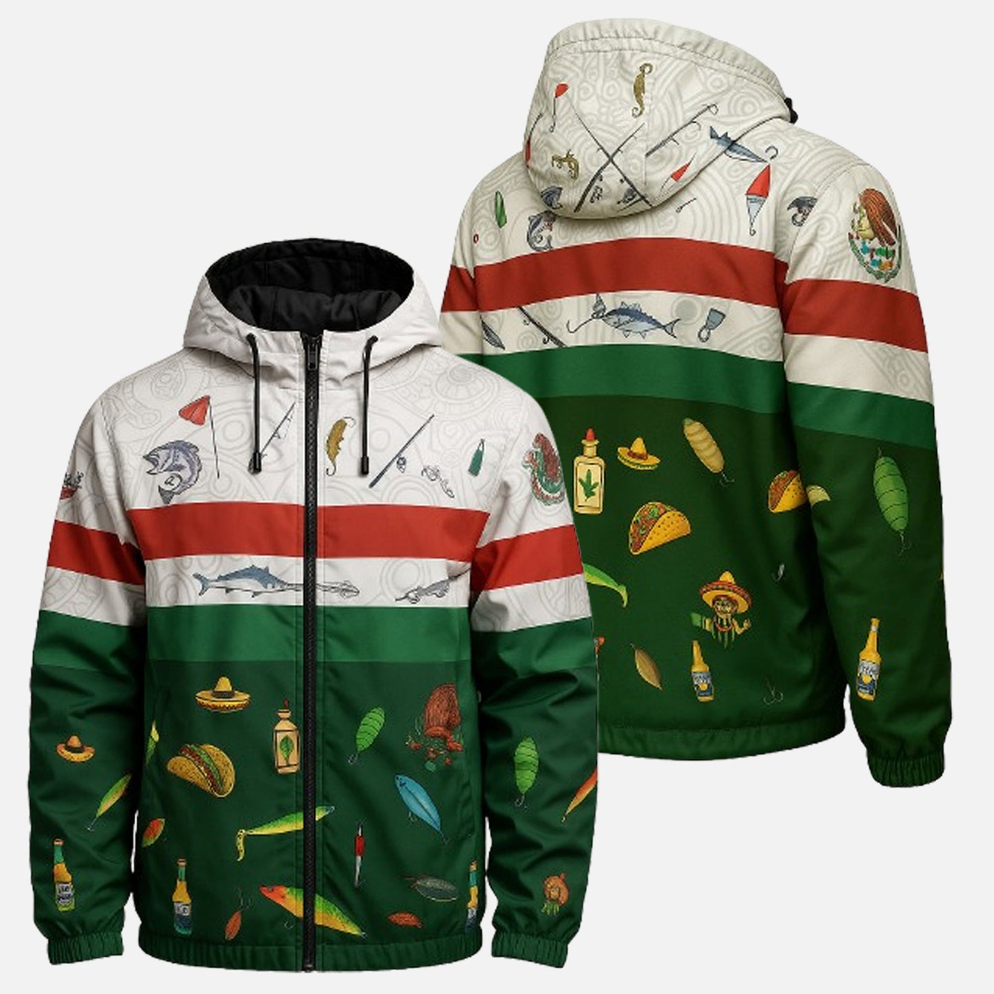 Mexican Fishing Windbreaker Jacket – Fiesta Camo Angler Style