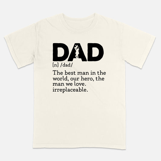 Dad Definition T-Shirt – Father’s Day Gift – Soft Cotton Short Sleeve Natural Tee - Up To 5XL