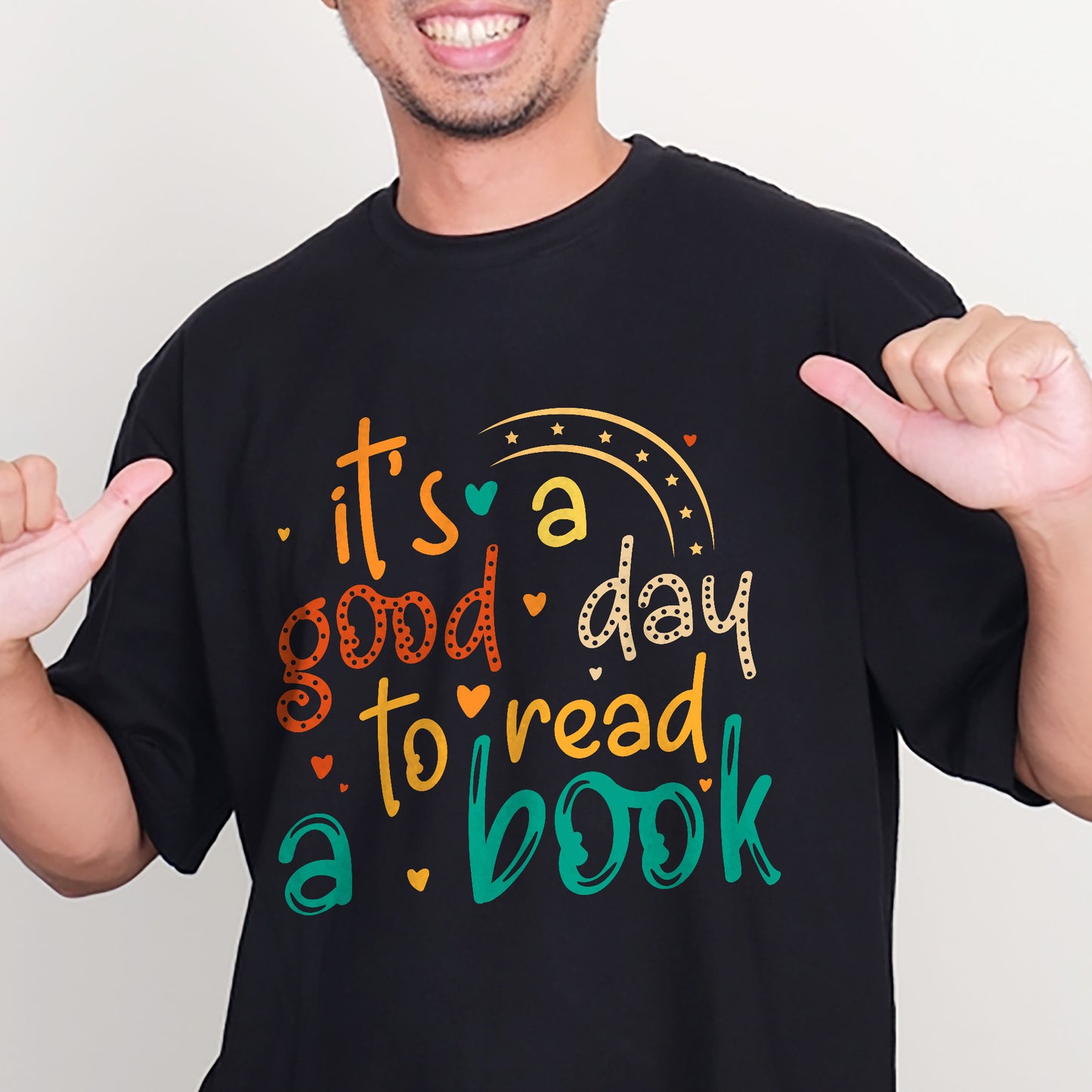 Reading Shirt – It’s a Good Day to Read a Book Tee – Book Lover Gift Quote – Black – Up To 5XL