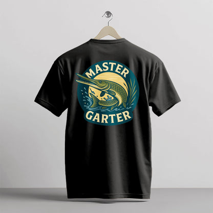 Master Garter Shirt – Alligator Gar Fishing Tee - Black – Up To 5XL
