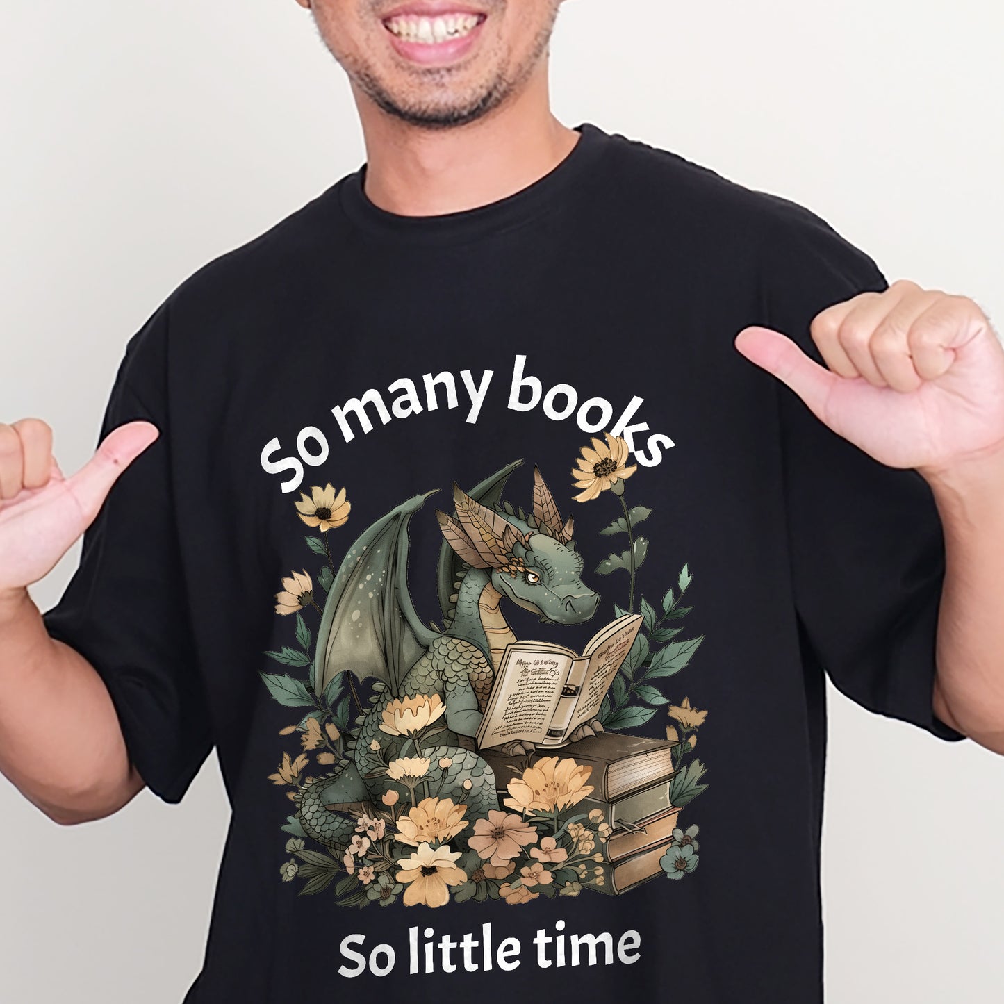 Funny Reading Lover Shirt – So Many Books So Little Time Tee – Black – Up To 5XL
