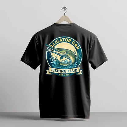 Alligator Gar Fishing Club Est. 2025 Shirt –  Gar Fishing T-Shirt For Fisherman - Black – Up To 5XL