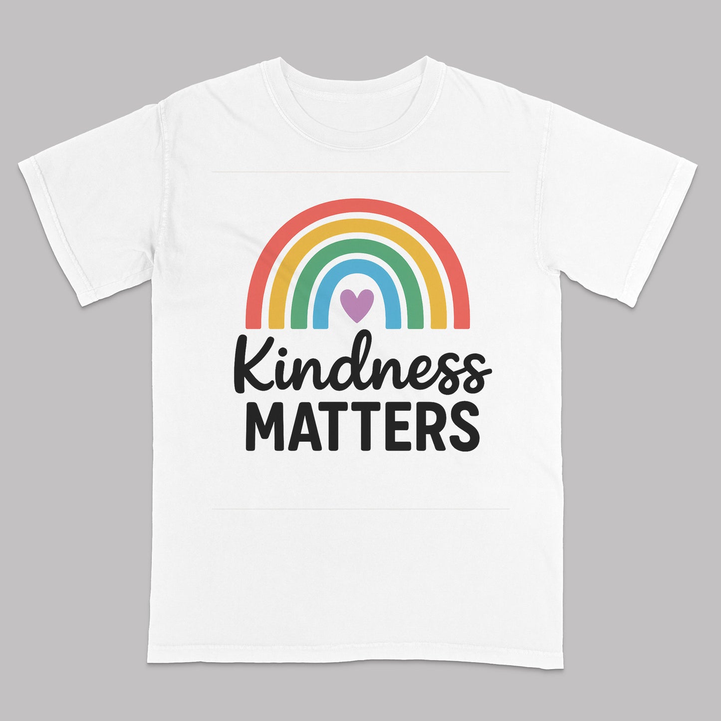 Kindness Matters T-Shirt – Positive Rainbow LGBT Shirt – White - Up To 5XL