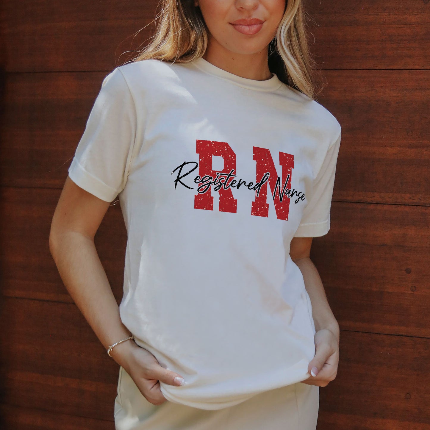 Registered Nurse Shirt – Nursing Student Graduation Shirt - Natural - Up To 5XL