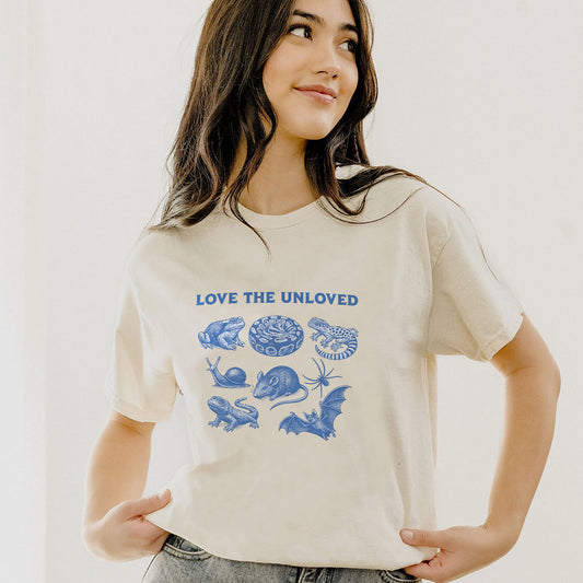 Love The Unloved T-Shirt – Funny Reptile Tee -  Odd Animal Appreciation Shirt - Natural - Up To 5XL