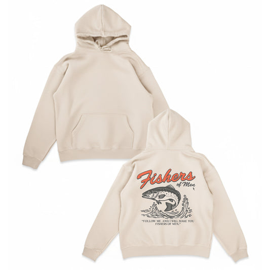 Fishers of Men Hoodie – Christian Fishing Hoodie, Faith-Based Fisherman Gift, Bible Verse Hoodie, Matthew 4:19