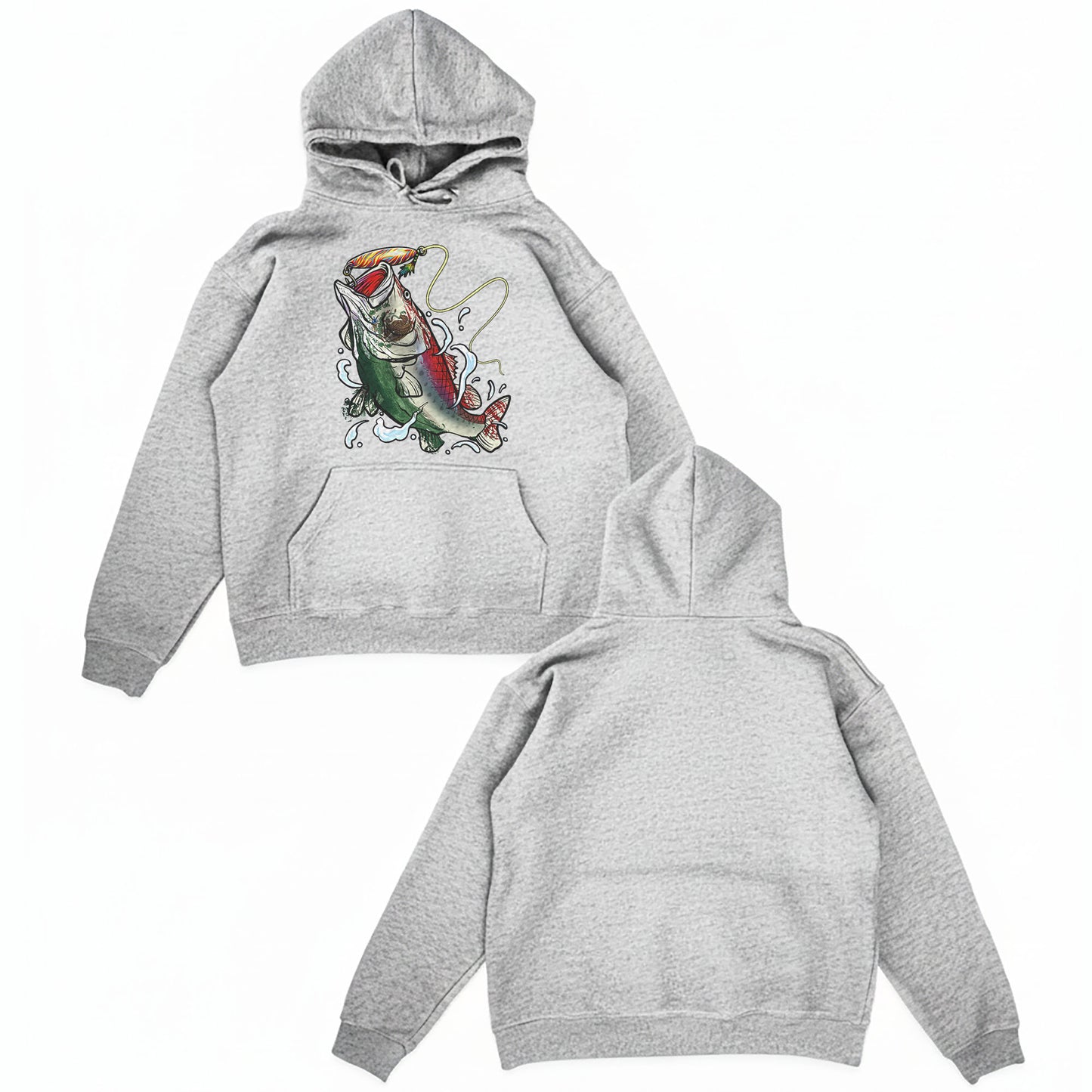 Mexican Fisherman Premium Fleece Hoodie – Mexico Flag Bass Fishing Pullover