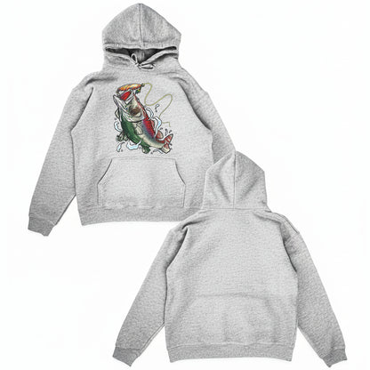 Mexican Fisherman Premium Fleece Hoodie – Mexico Flag Bass Fishing Pullover