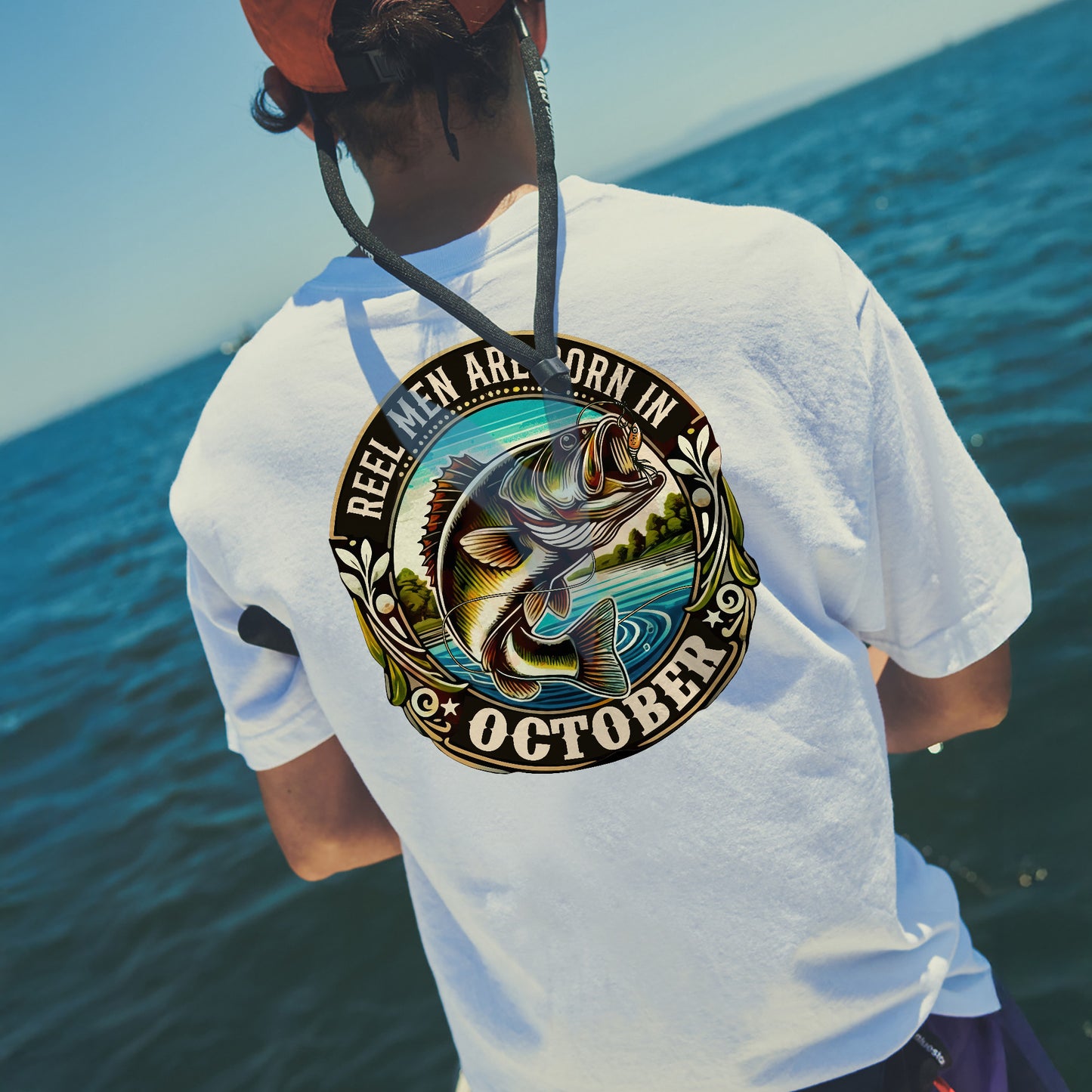 Fishing Birthday Gift Tee for Fisherman - Reel Men Are Born In October Shirt – Up To 5XL